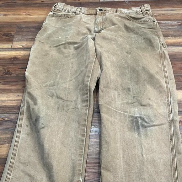 Tan Baggy Dickies Carpenter pants - Picture 3 of 4